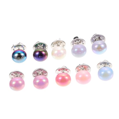 NOLITOY 10 Stück Broschen Langlebige Legierung Farbenfrohe Dekorative Anstecknadeln Vielseitig für Kleider Blusen Wickelkleider Stilvolle Kleidung Accessoires für Damen von NOLITOY