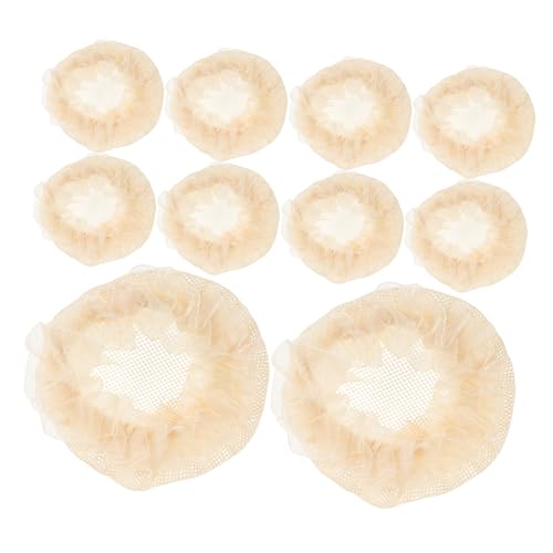 NOLITOY 10stücke Haarnetze Für Mädchen Elastische Und Atmungsaktive Dutt-netze Mit Chic-spitzen- Für Ballett Tanz Und Elegante Hochsteckfrisuren von NOLITOY
