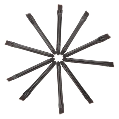 NOLITOY 10 Stück Teiliges Doppelseitiges Lidschatten pinselset mit Schwammspitze Kompakt und Sanft für Augen Augenbrauen make up Starke Haftung für Präzises Auftragen und Tägliche von NOLITOY