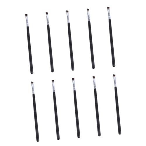 NOLITOY 10 Stück Teiliges Make up pinsel Augenbrauen und Lidschatten Professionelle Feine Mini pinsel Vielseitig für Präzises Auftragen und Sanft zur Haut für Anfänger und Profis von NOLITOY