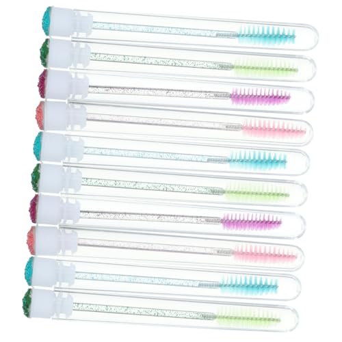 NOLITOY 10stücke Teiliges Wimpernbürsten Mit Diamant-tube Tragbare Mascara Bürsten Für Wimpernverlängerung Für Make-up-profis Und Einsteiger Leicht Und Einfach Zu Reinigen von NOLITOY