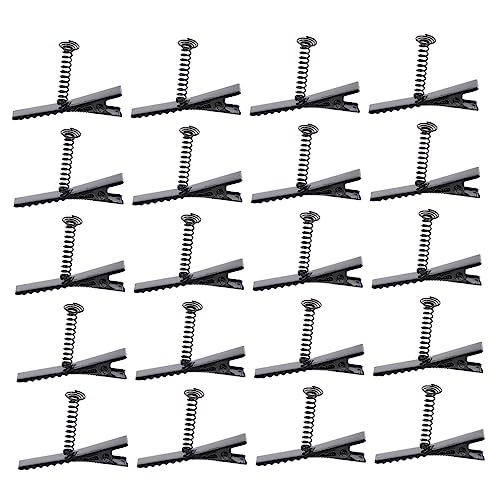 NOLITOY 100 Stück Entenschnabel Haar Clips Mit Metall 4cm Selbstgemacht Haarnadel Zubehör Für Frauen Stark Und Langlebig Für Bastelbedarf Und Haarschmuck von NOLITOY