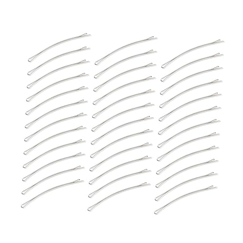 NOLITOY 100 Stück Haarnadeln Metall Haarklammern für Mädchen Einfache Dekorative Bobby Pins Weiß für Verschiedene Anlässe und Outfits von NOLITOY