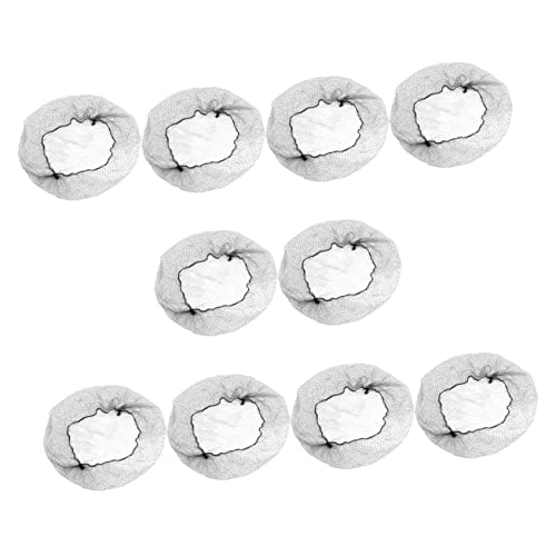 NOLITOY 100 Stück Haarnetz Schlummern Abdeckung Kopfnetzmasche Elastisch Mini-haargummis Form Farbe Mädchen Haarzubehör Material Netze Lockig Schlafen Haarknotennetz Schwarz Nylon von NOLITOY