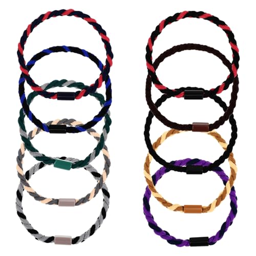 NOLITOY 10stücke Geflochtene Haargummis Elastische Haarbänder Nylon Pferdeschwanzhalter Haarseile Haarstyling Accessoires Für Frauen Und Männer von NOLITOY
