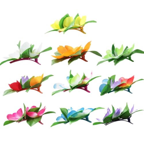 NOLITOY 10stücke Teiliges Bunte Blumen Haarspangen Haarschmuck Für Damen Für Strand Party Und Festivals Hawaii Stil Haarklammern NOLITOY 10stücke Teiliges Bunte Blumen Haarspangen Haarschmuck Für Damen Für Strand Party Und Festivals Hawaii Stil Haarklammern von NOLITOY