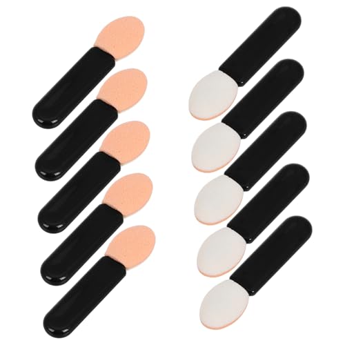 NOLITOY 10 Stück Lidschattenpinsel Kleiner Make up Pinsel Mit Schwammspitzen Für Lidschatten Lippenstift Und Concealer Weich Und Vielseitig Einsetzbar Für Tägliches Make up Und NOLITOY 10 Stück Lidschattenpinsel Kleiner Make up Pinsel Mit Schwammspitzen Für Lidschatten Lippenstift Und Concealer Weich Und Vielseitig Einsetzbar Für Tägliches Make up Und von NOLITOY