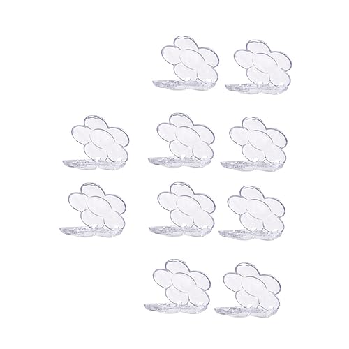 NOLITOY 10stücke Sechsgitter Blossom Concealer Box Farben Blütenform Für Make-up Wiederverwendbare Box Für Lidschatten Lippenstift Praktisch Für Reisen von NOLITOY