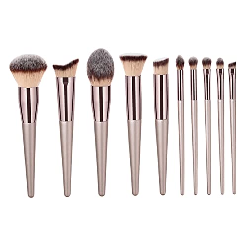 NOLITOY 10stücke Teiliges Make-up Pinsel Für Foundation Blush Und Lidschatten Professionelle Kosmetikwerkzeuge Für Nahtloses Finish Für Make-up-anfänger Und Profis von NOLITOY