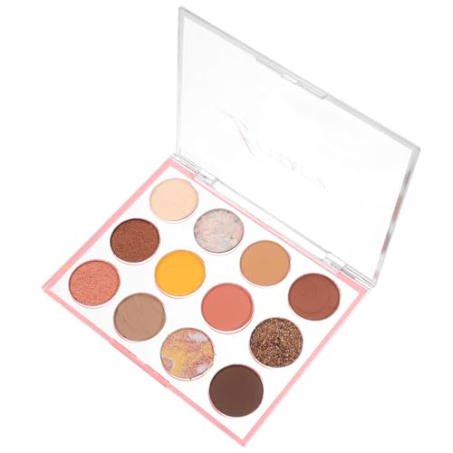 NOLITOY 12 Bunte Matt Schimmernde Lidschatten-Palette Für Augen-Make-Up Hochpigmentierte Lidschatten-Grundierungen Puderpalette A von NOLITOY