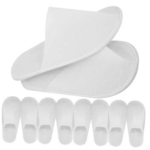 NOLITOY 12 Paare Rutschfeste Hausschuhe für Gäste Unisex Spa Einweg Slipper Leichte Weiche Hotelschuhe mit Textursohle für Hotel Reise und Wellnessbereiche von NOLITOY