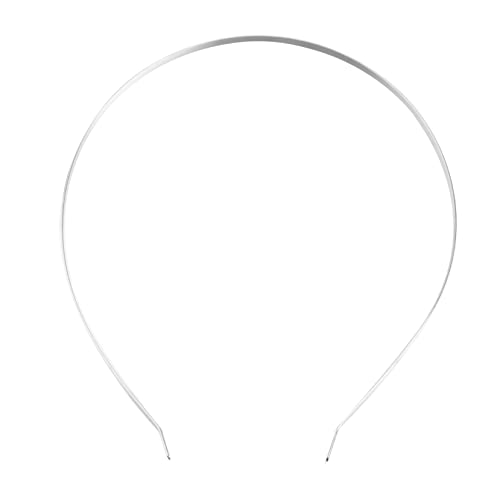 NOLITOY 12 Stück Teiliges Haarreifen für Damen und Mädchen Silberne Haarbänder Langlebiges Stirnband für DIY Haarschmuck Alltag Party Tanz und Festlichkeiten Geeignet von NOLITOY