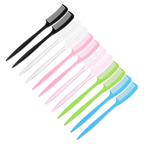 NOLITOY 12 Stück Teiliges Puppen haarkämmeset Rat tail bürsten Kleine Perückenkämme zum Präzisen Styling und Entwirren von Puppenhaar Handlich und Tragbar für Puppenpflege und von NOLITOY