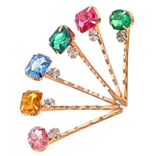 NOLITOY 12stücke Acryl Strass Haarspangen Clips Bobby Pins Für Frauen Mädchen Haar Styling Pins Accessoires Zum Hochzeit Party Gebrauch von NOLITOY