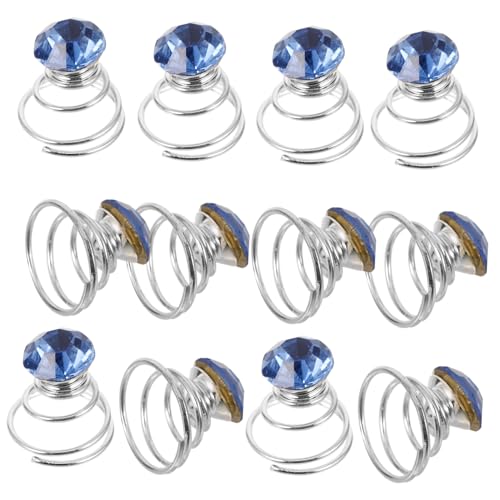 NOLITOY 12stücke Teiliges Damen Haarnadeln Mit Rhinestones Spiral-haarspangen Für Hochzeiten Partys Geburtstage Und Besondere Anlässe Blau von NOLITOY