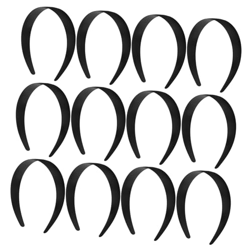NOLITOY 12st Basis-stirnband Diy-haarteil Für Frauen Bedecktes Band-stirnband Diy-stirnbänder Für Frauen Diy-haarbänder Rutschfestes Haarband Einfach Fräulein Kunsthandwerk Plastik von NOLITOY