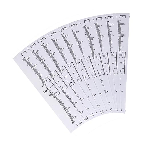 NOLITOY 130 Stück Teiliges Einweg Augenbrauen Messhilfe Aufkleber Transparent Klebend Präzise Messung Flexibel Symmetrische Augenbrauen Design Werkzeug Für Profi Anfänger von NOLITOY