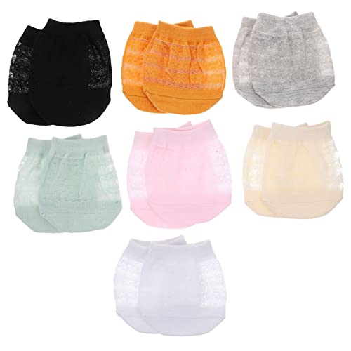 NOLITOY 14stücke Pack Halbe Palmensocken Zehenhalbsocken Halbzehen-innensocken Atmungsaktive Socken Für Damen von NOLITOY