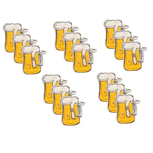 NOLITOY 15 Stück Teiliges Leuchtendes Bierkrug broschen Niedliche Cartoon anstecknadeln für Frauen Langlebig und Leicht als Party Oktoberfest deko Vielseitig für Kleidung Schals und Hüte von NOLITOY