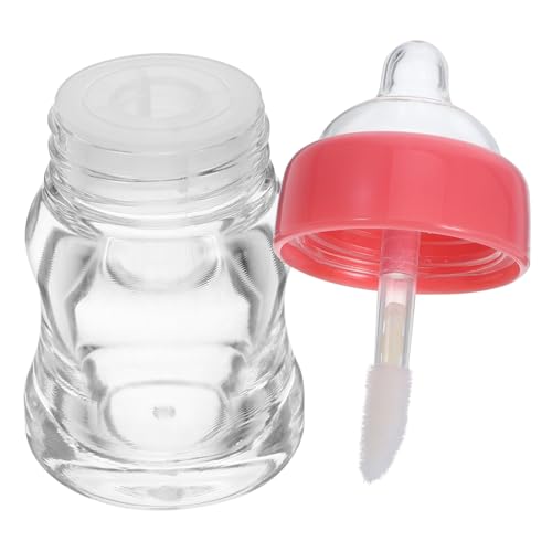 NOLITOY 15 Stück Teiliges Lip Balm Babyflasche Design Lippenbalsam Tube DIY Lipgloss Behälter Auslaufsicher für Kosmetikproben und Tägliche Anwendung von NOLITOY