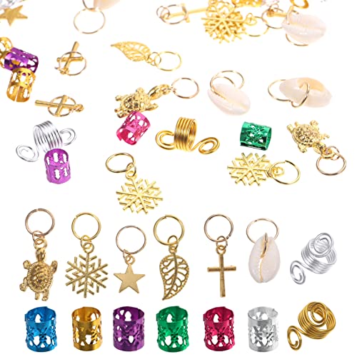 NOLITOY 150stücke Dreadlock Accessoires Für Und Mädchen Braid Hair Haarschmuck Für Festivals Und Partys Leichte Und Farbenfrohe Haarperlen Vielseitige Zopfschmuck von NOLITOY