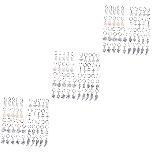 NOLITOY 150stücke Teiliges Metallische Haarcharms Und Ringe Für Zöpfe Dekorative Haarschmuck-accessoires Mit Blättern Und Sternen Für Festivals Und Besondere Anlässe NOLITOY 150stücke Teiliges Metallische Haarcharms Und Ringe Für Zöpfe Dekorative Haarschmuck-accessoires Mit Blättern Und Sternen Für Festivals Und Besondere Anlässe von NOLITOY