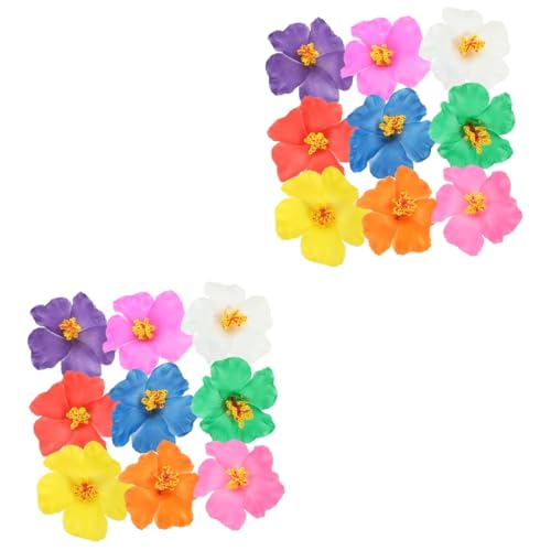 NOLITOY 18 Stk Haarspangen Für Mädchen Haarklammer Gefälscht Curl-clips Haarblumenklammern Hibiskus-haarspangen Haarspange Mit Hibiskusblüten Hawaiianische Haarspange Kippa Party Plastik von NOLITOY