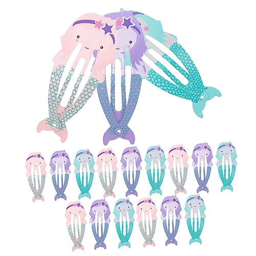 NOLITOY 18stücke Meerjungfrau Haarspangen Für Mädchen Haarschmuck Meerjungfrau Haarklammern Haarclips Haarschmuck Für Kleinkinder Haarspangen Für Kleine Mädchen Haar Accessoires von NOLITOY