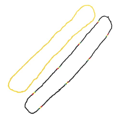 NOLITOY 19 Satz Handgefertigte Bead Waist Chain aus Glas Leichte Langlebige Bauchschmuck Kette für Frauen Dekorative Taillenkette für Strand und Bikini Sicher und Komfortabel von NOLITOY