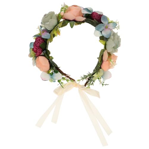 NOLITOY Künstliche Blumengirlande Blumen-stirnband Für Partys Haarreifen Hochzeits-stirnband Haar-accessoire Für Und Fotoshootings von NOLITOY
