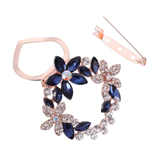 NOLITOY Brosche für Damen Legierung Schalclip Anstecknadel für Kleidung Kreative Schnalle mit Stoffdekor Party Accessoire für Schals von NOLITOY