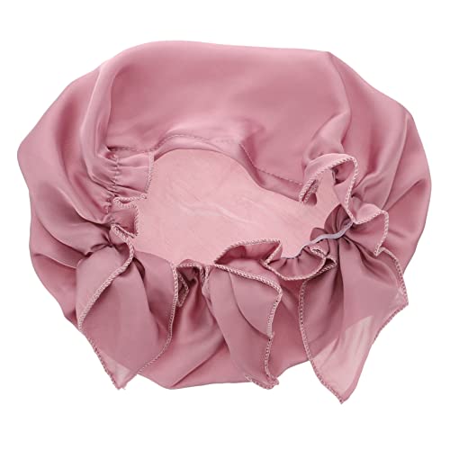 NOLITOY 1stk Kopftuch Aus Seidenimitat Nacht Motorhaube Atmungsaktiv Damenhüte Und Mützen Haarduschhaube Kappen Mutterschaft Mütterlicher Hut Netz Wickeln Mädchen Seidensatinimitat Violett von NOLITOY