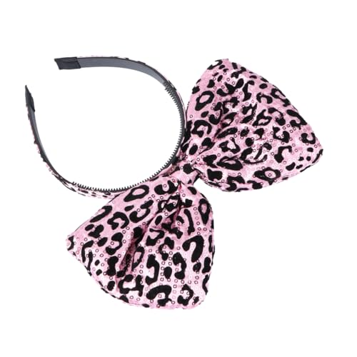 NOLITOY 1stück Bowknot Stirnband Für Stilvolles Haaraccessoire Für Festivals Und Partys Gothic Leopardmuster Leicht Und Bequem Für Halloween Weihnachten Und Geburtstagsfeiern von NOLITOY