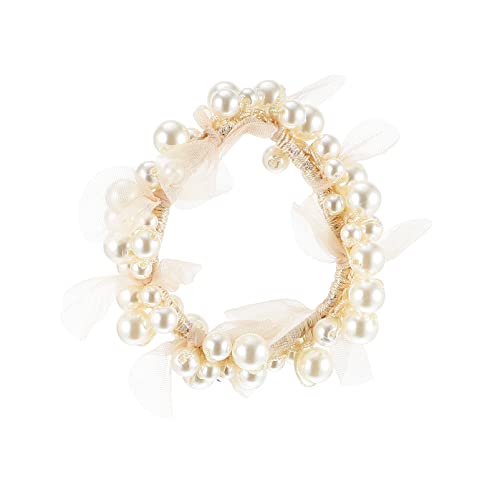 NOLITOY 1stück Haarband Mit Perlen-design Eleganter Haarschmuck Für Mädchen Vielseitige Haargummis Für Täglichen Gebrauch Für Partys Und Besondere Anlässe von NOLITOY