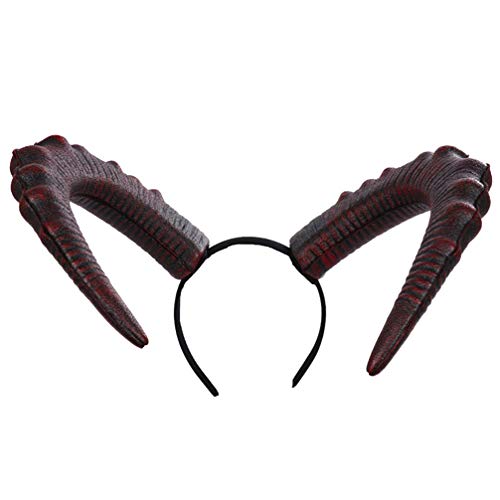 NOLITOY 1stück Teufelshorn Haarreif Für Karneval Und Halloween Verstellbares Kostüm-accessoire Für Cosplay Und Partys Robuste Und Leichte Konstruktion Unisex Horn-dekoration von NOLITOY