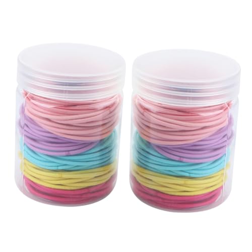 NOLITOY 2 Boxen Farbiges Kopfseil Stirnband Haargummis Für Haarbänder Für Haarband Wiederverwendbare Haarwickel Elastisch Haargummiband Mädchen Krawatten Zubehör Bands von NOLITOY