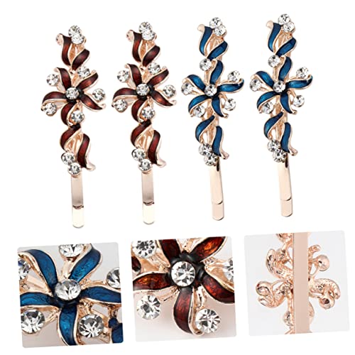 NOLITOY 2paare Dekorative Haarspangen Legierung Haarnadeln Haarschmuck Für Damen Und Mädchen Leicht Zu Tragen von NOLITOY