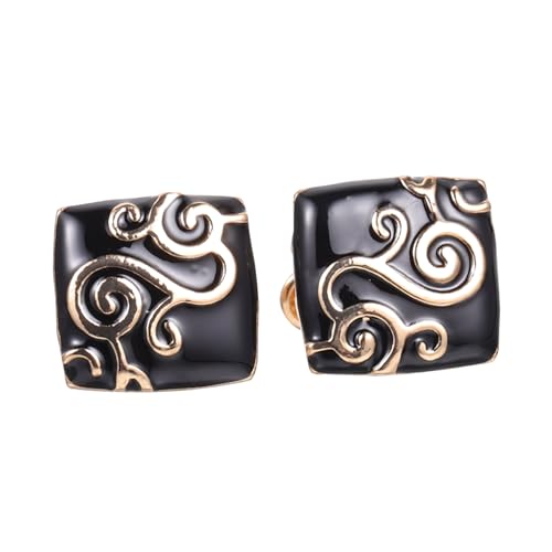 NOLITOY 2 Paare Zinklegierung Manschettenknöpfe Retro Stil Herren Hemd Cufflinks Langlebig und Modisch Passend für Formelle und Kleidung Elegant für Anzüge Hemden Jeans und Business von NOLITOY