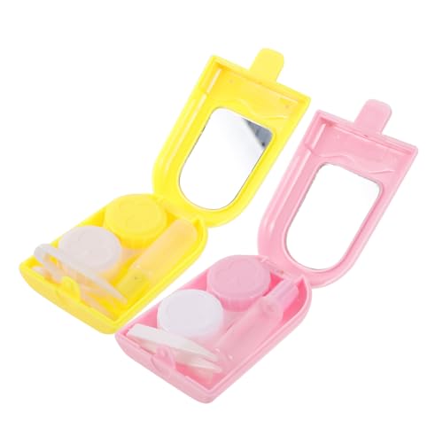 NOLITOY 2 Sätze Kleine Kontaktlinsenbox Damen Auslaufsicher Leicht Langlebig Feuchtigkeitserhaltend Praktische Aufbewahrung für Kontaktlinsen Unterwegs Hause Zufällige Zufällige Farbe NOLITOY 2 Sätze Kleine Kontaktlinsenbox Damen Auslaufsicher Leicht Langlebig Feuchtigkeitserhaltend Praktische Aufbewahrung für Kontaktlinsen Unterwegs Hause Zufällige Zufällige Farbe von NOLITOY