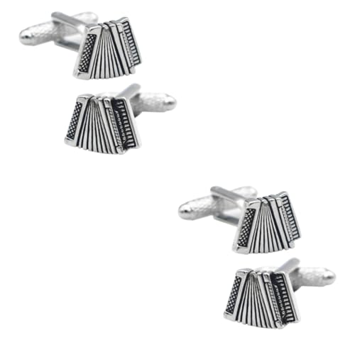 NOLITOY 2 Sätze Manschettenknöpfe Für Herren Klassische Musiknoten Cufflinks Reinem Kupfer Für Anzüge Hemden Hochzeiten Und Besondere Anlässe 2 Stück * 2 von NOLITOY