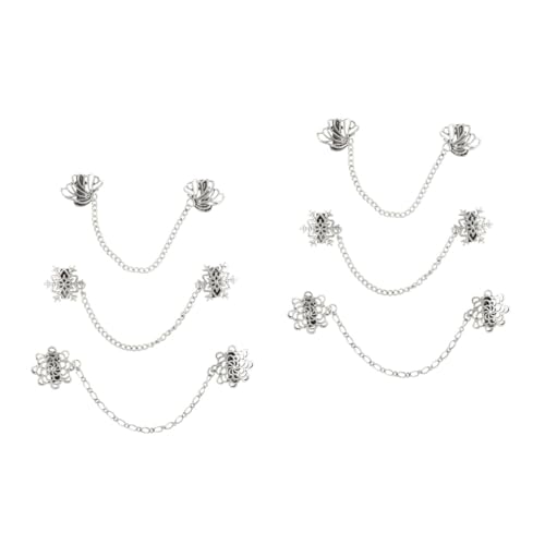 NOLITOY 2 Sätze Vintage Krawattennadel Teiliges Retro Broschen Für Hemdkragen Anstecknadeln Für Anzüge Vielseitige Bekleidungsaccessoires in Feiner Verarbeitung 3 Stück * 2 von NOLITOY