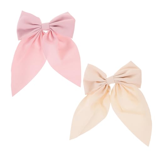 NOLITOY 2 Stck Große Schleifen Haarclips für Mädchen Niedliche Haarschleifen mit Zartem Design Leichte Haarspangen für Party Hochzeit und Alltag Langlebiges Haarschmuck Zubehör von NOLITOY