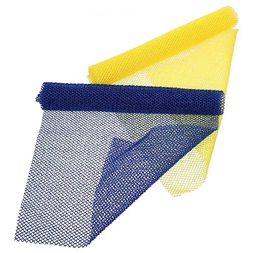 NOLITOY 2 Stück Afrikanisches Peeling Duschnetz Sanfter Körper Scrubber für Damen und Herren Strapazierfähiges Dehnbares Waschnetz für Gründliche und Entspannende Dusche Wiederverwendbar von NOLITOY