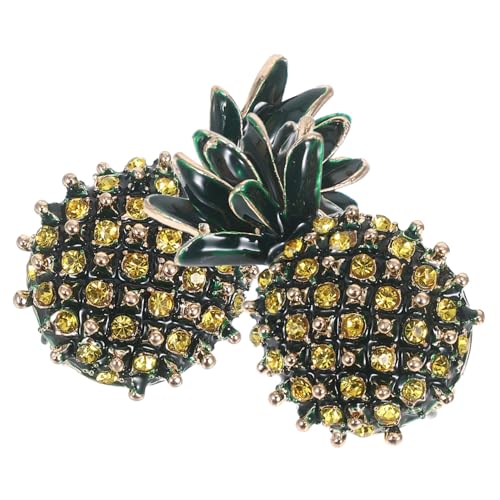 NOLITOY 2 Stück Ananas Broschen Vintage Anstecknadeln aus Legierung Kleidung Abzeichen Vielseitige Pins für Damen Kleidung Taschen Schals und Outfits von NOLITOY