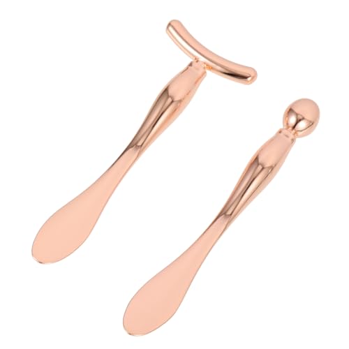 NOLITOY 2 Stück Augencreme Löffel mit Massagefunktion Anti falten Applikator und Gesichtsmaske Spatel für Hautpflege und Tragbar für Tägliche Anwendung von NOLITOY