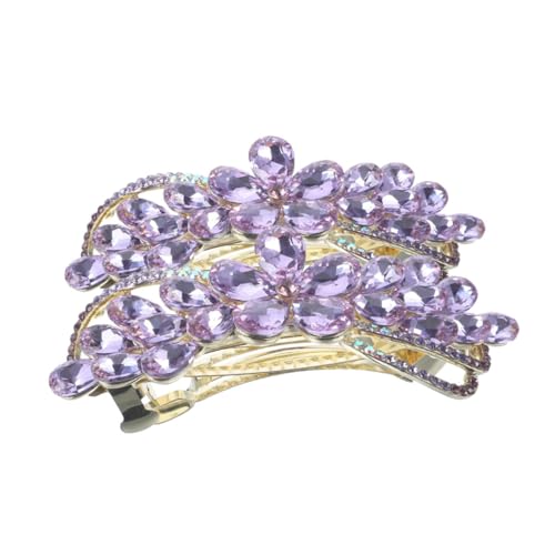 NOLITOY 2 Stück Haarklammern mit Funkelnden Strasssteinen Robuste Haarklammern für Dickes Haar Vielseitige Haarschmuck Accessoires für Frauen und Mädchen Eleganter Haarschmuck für von NOLITOY