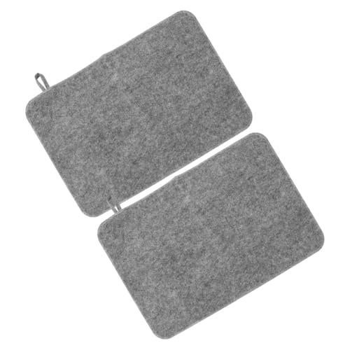 NOLITOY 2 Stück Hot Spring Saunamatte Saugfähige Badematte Tragbares Saunakissen Sauna Fußmatten Bankschutzpolster Dampfbad Zubehör Saunakissen Pad Wasserdichte Saunamatte Grauer von NOLITOY