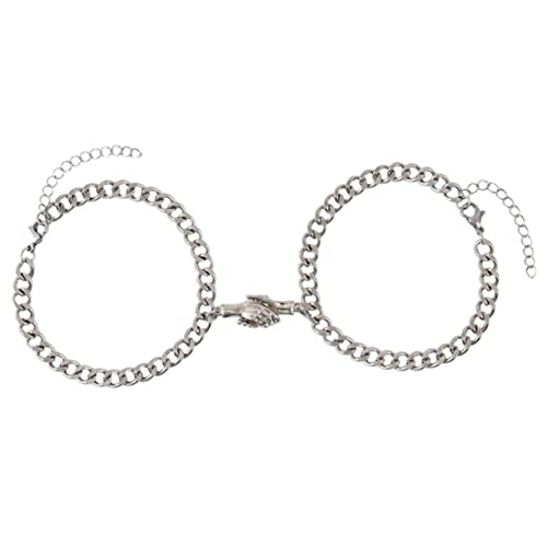 NOLITOY 2 Stück Kreatives Partnerarmband aus mit Freundschaftskette für Leichtes Langlebiges Design zum Valentinstag von NOLITOY