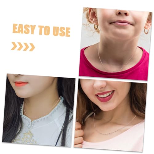 NOLITOY 2 Stück Kupfer Halsketten in Roségold Zarte Wasserwellen ketten Feine Schmuckketten für Damen Vielseitig Kombinierbar für DIY anhänger und Festliche Anlässe von NOLITOY