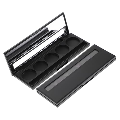 NOLITOY 2 Stück Lidschatten Palette Leer Rechteckig Fächer mit Sichtfenster Subpackaging Case Kosmetik Organizer Kompakt Praktisch von NOLITOY